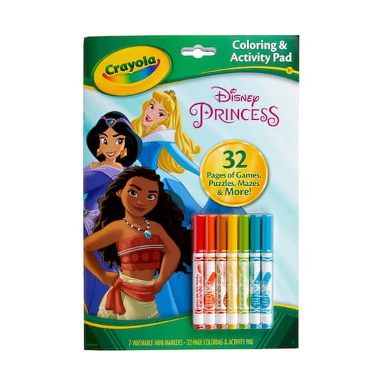 8 Pack: Crayola&#xAE; Disney&#xAE; Princess Coloring &#x26; Activity Pad with Markers